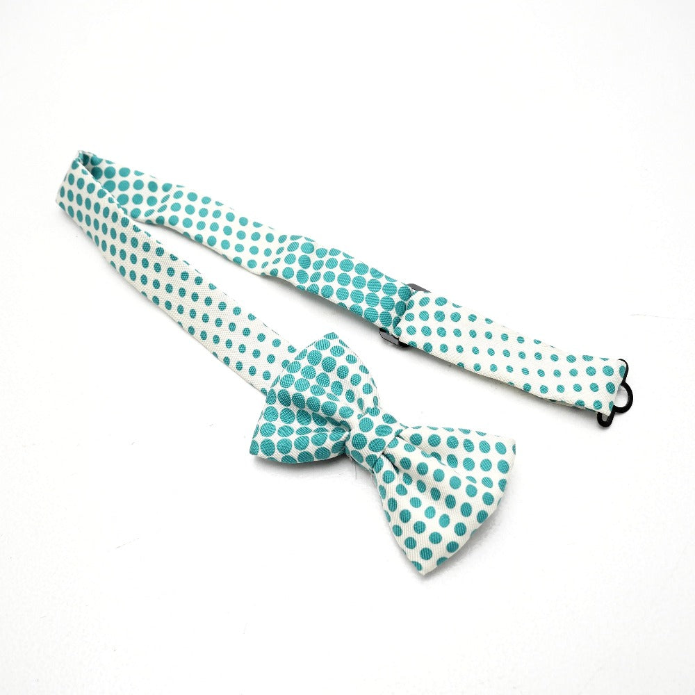 Tie Silk Type Handbag White Green Travel Bag