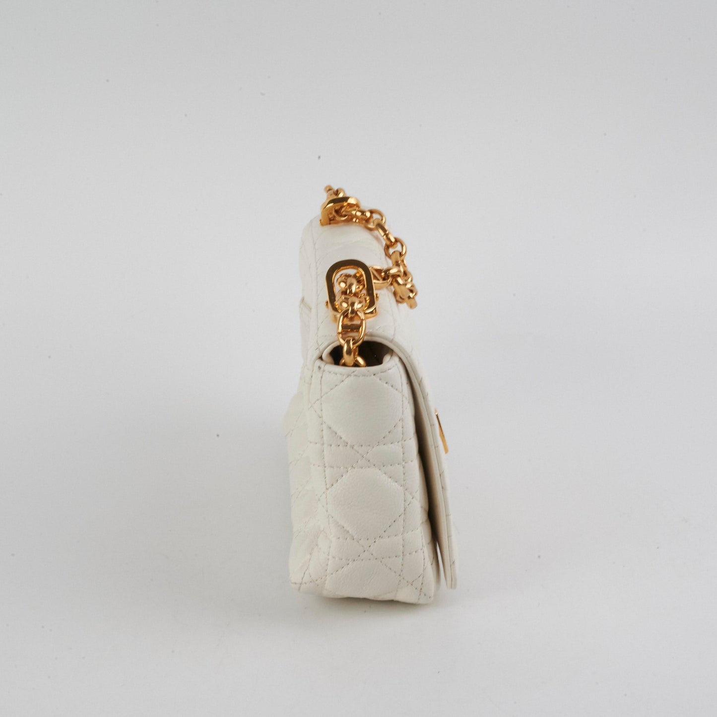 Dior Christian Caro Ivory Shoulder Bag Small