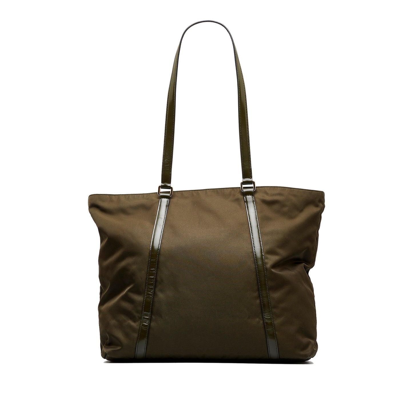 Prada Tessuto Luxury Handbag Canvas Nylon Green Travel Bag