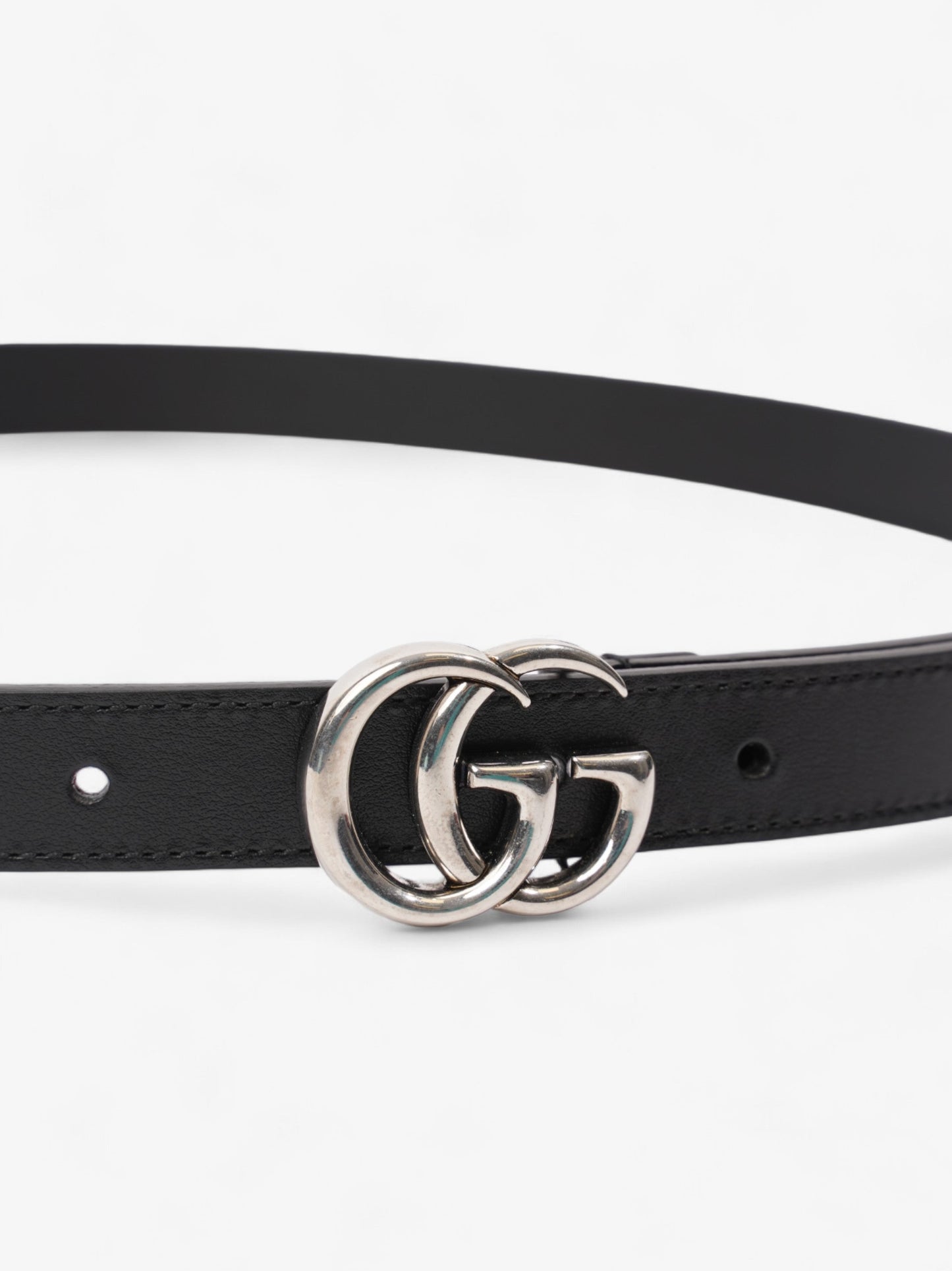 Gucci Marmont Thin Belt Handbag Leather Black Accessory 11