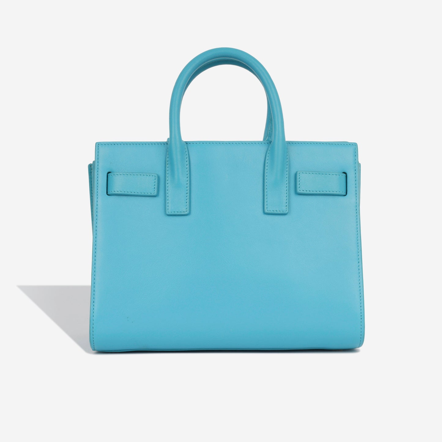 YSL Saint Laurent Nano Sac De Jour Shoulder Bag Blue Calfskin Ghw