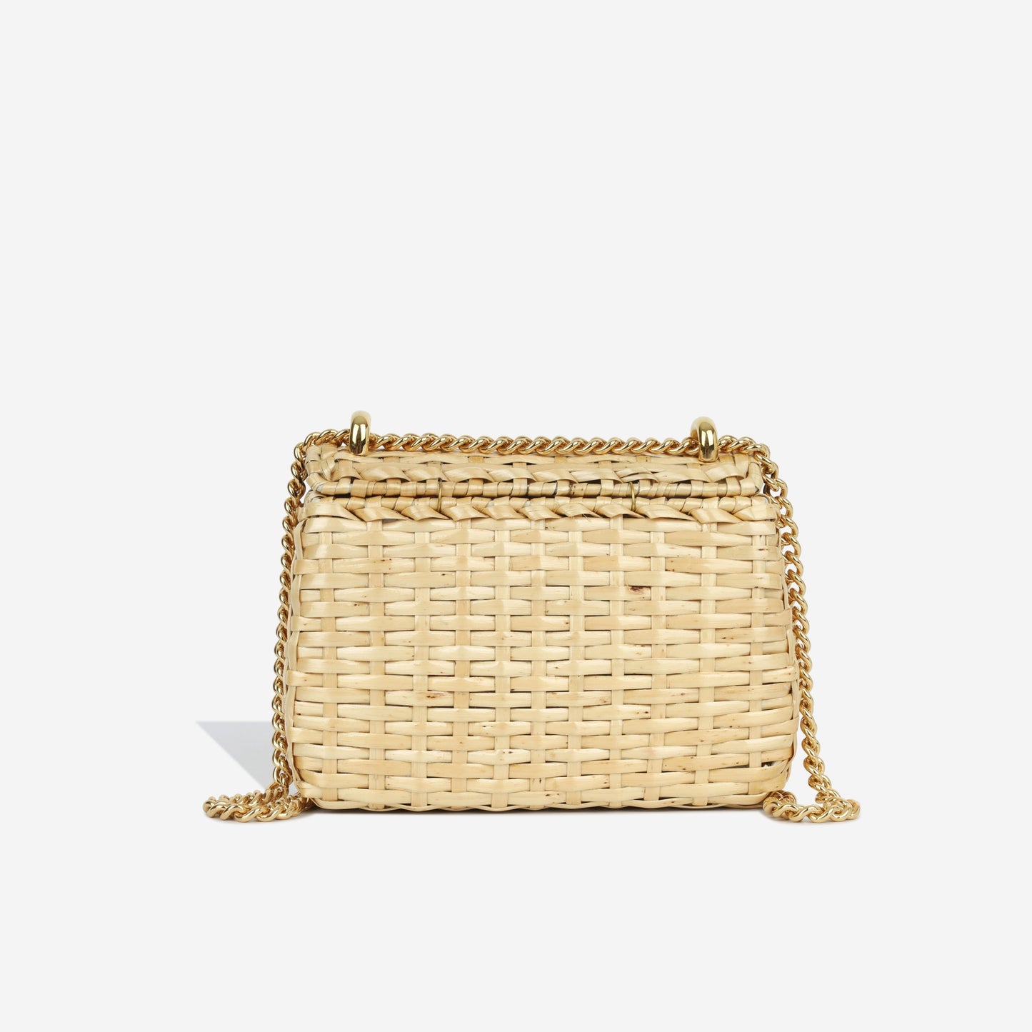 Gucci Linea Cestino Wicker Crossbody Bag Mini