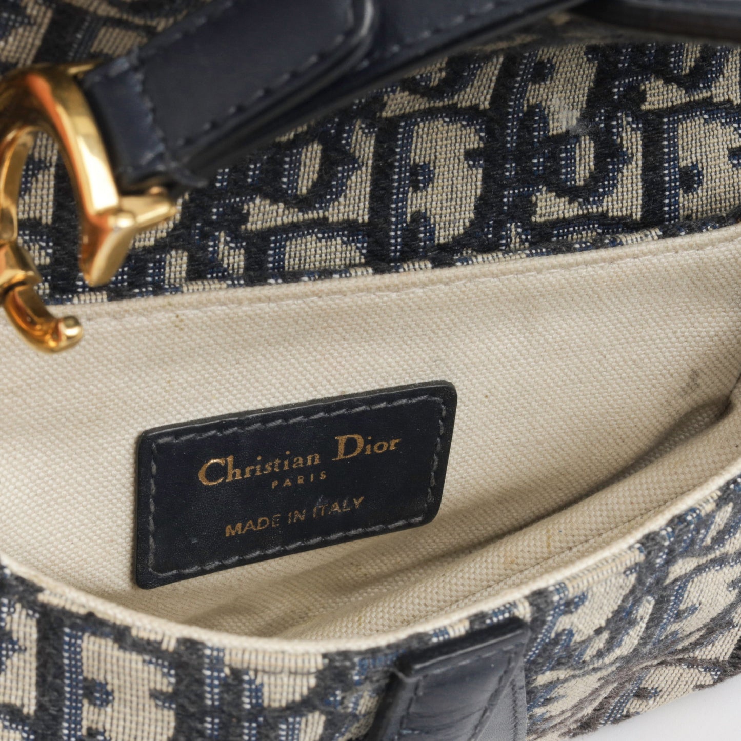 Dior Christian Saddle Bag Mini Shoulder Bag Oblique Ghw 2018