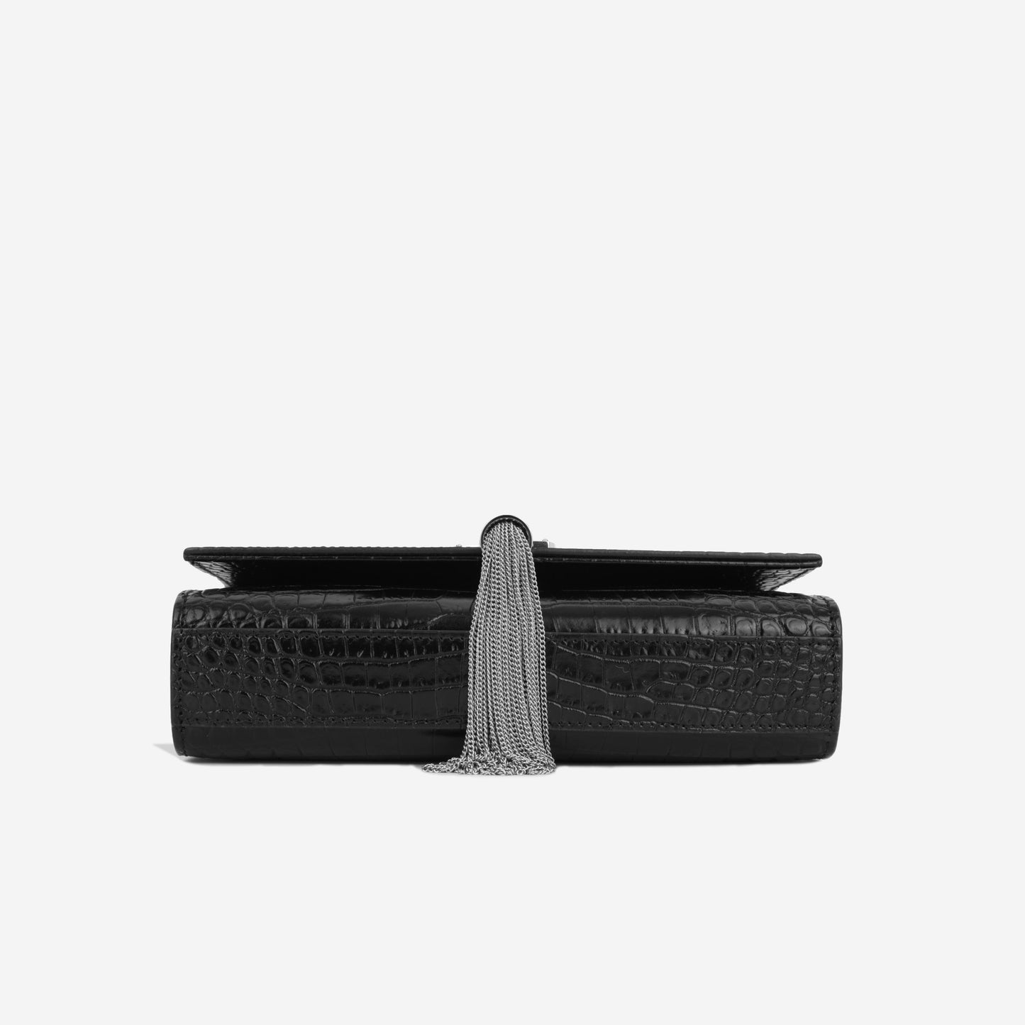 YSL Saint Laurent Kate Tassel Crossbody Bag Small Croc Embossed Shw