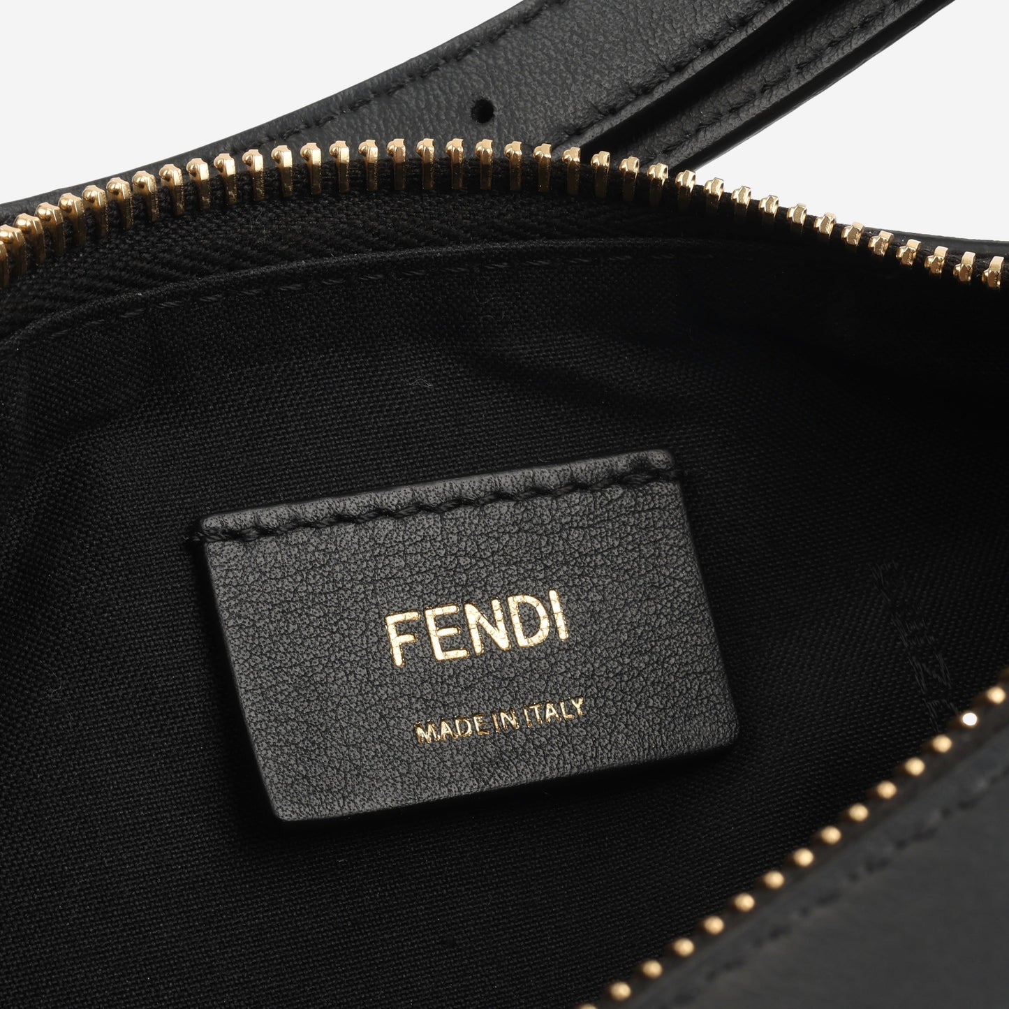 Fendi graphy Hobo Small Shoulder Bag Calfskin Ghw Excellent