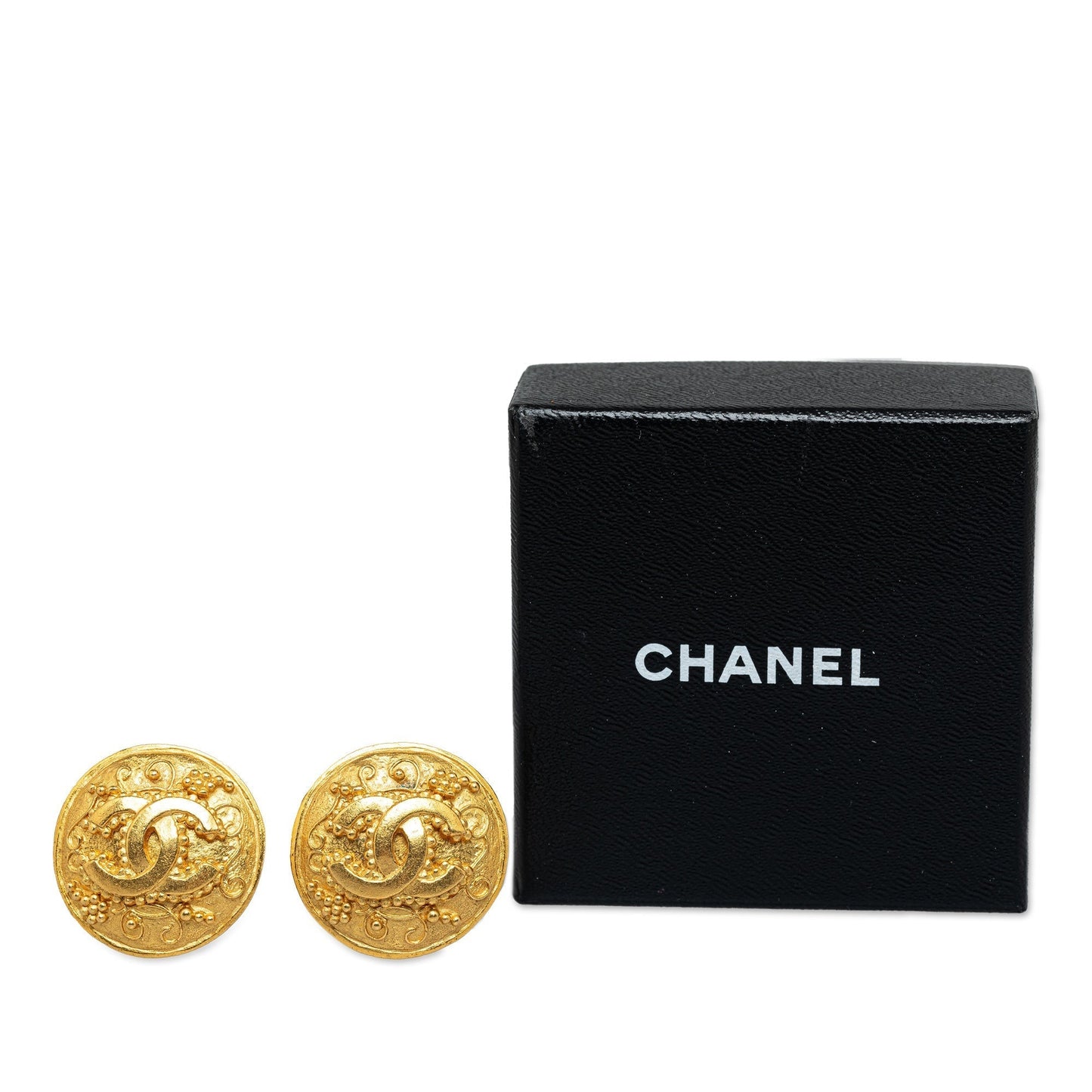 CHANEL CC Clip On Earrings Costume Earrings