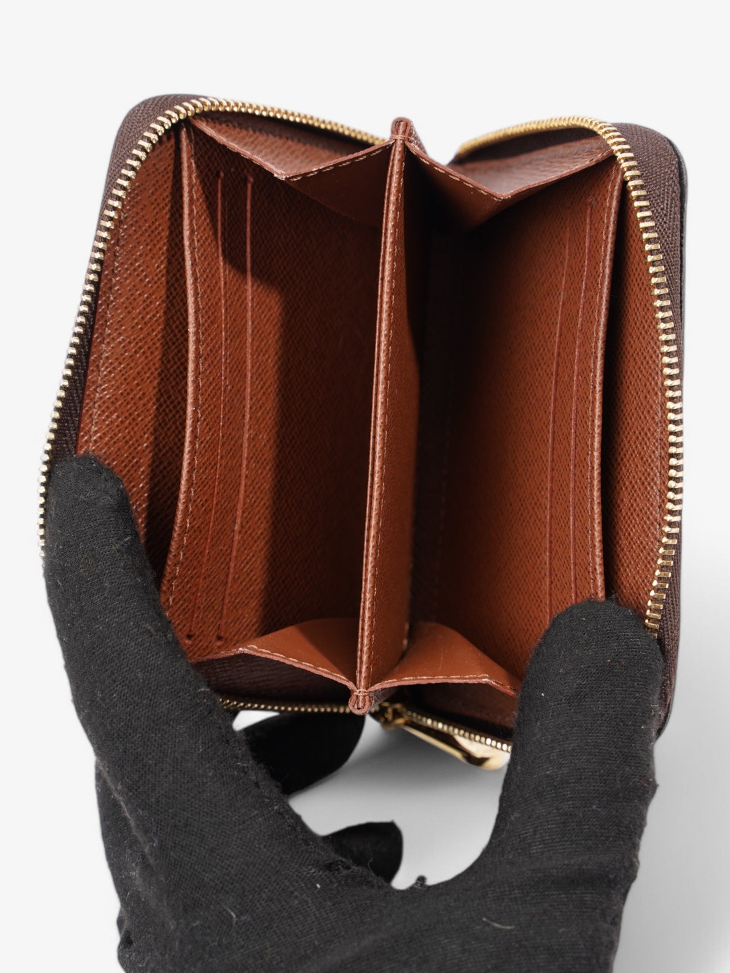 Louis Vuitton Zip Coated Monogram Canvas Coated Canvas Wallet Case