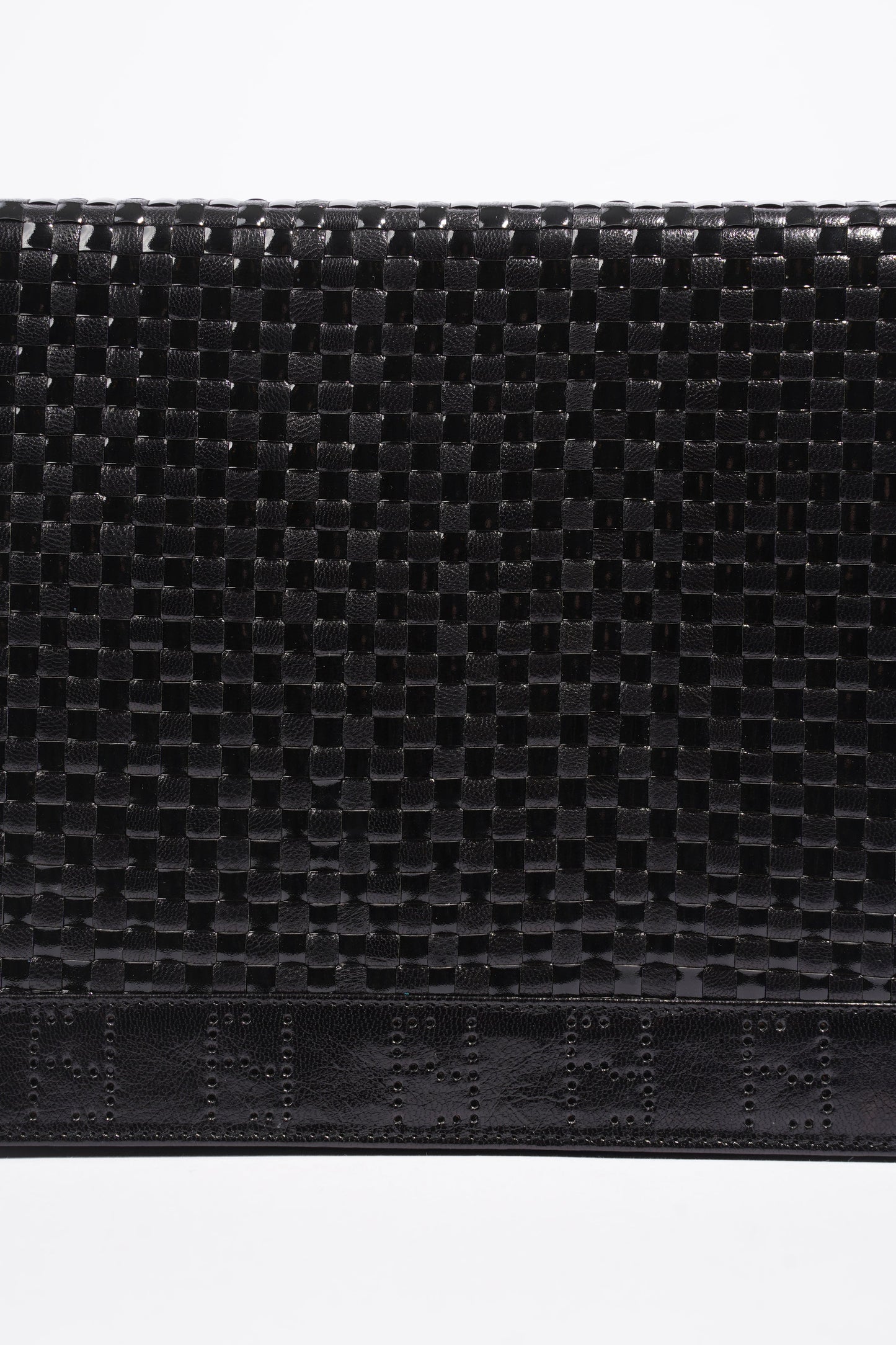 Fendi Clutch With Strap Leather Black Clutch Bag