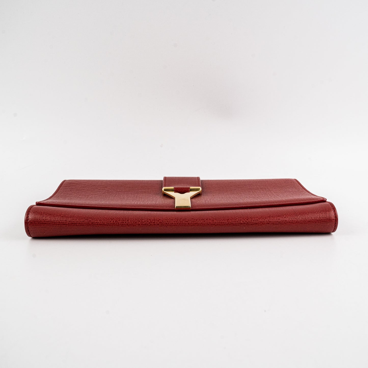 YSL Saint Laurent Clutch Leather Red Clutch Bag Red Leather Clutch