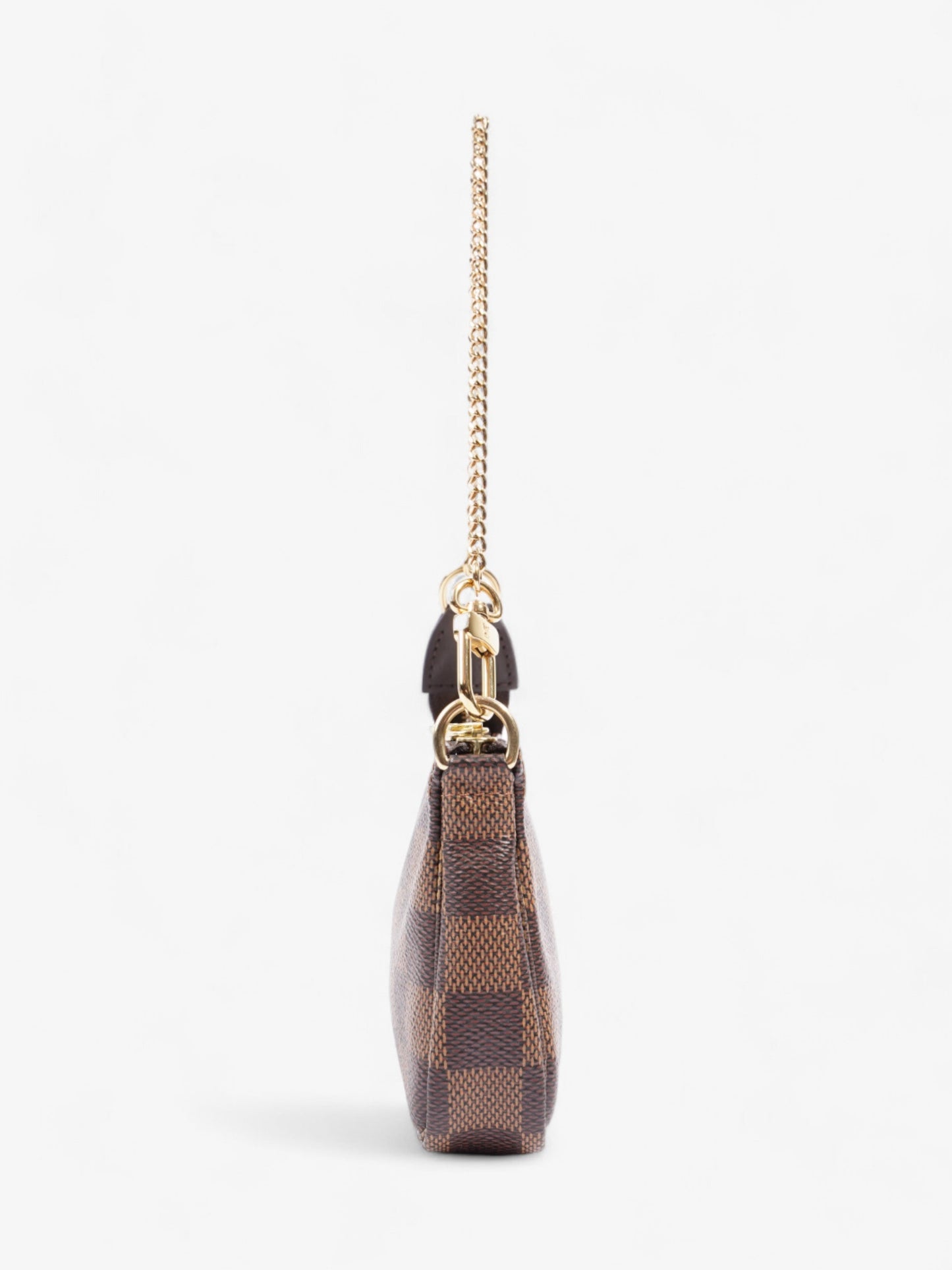 Louis Vuitton Pochette Accessoires Ebene Coated Damier Canvas Coated Canvas Apparel Canvas Mini