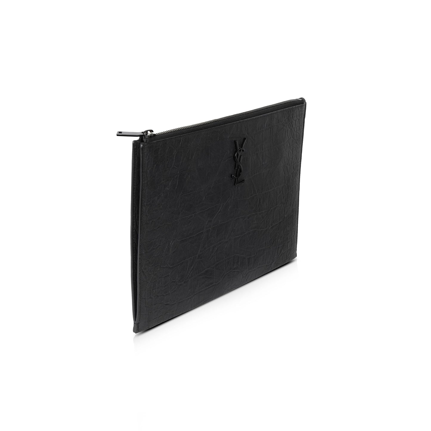 YSL Saint Laurent Zip Pouch Travel Bag Monogram