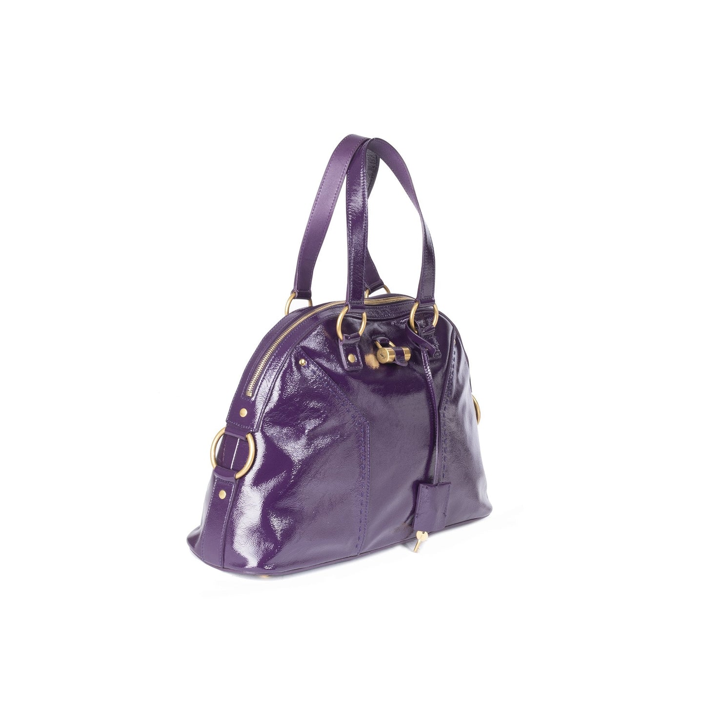 YSL Saint Laurent Patent Bag Leather Large Travel Bag