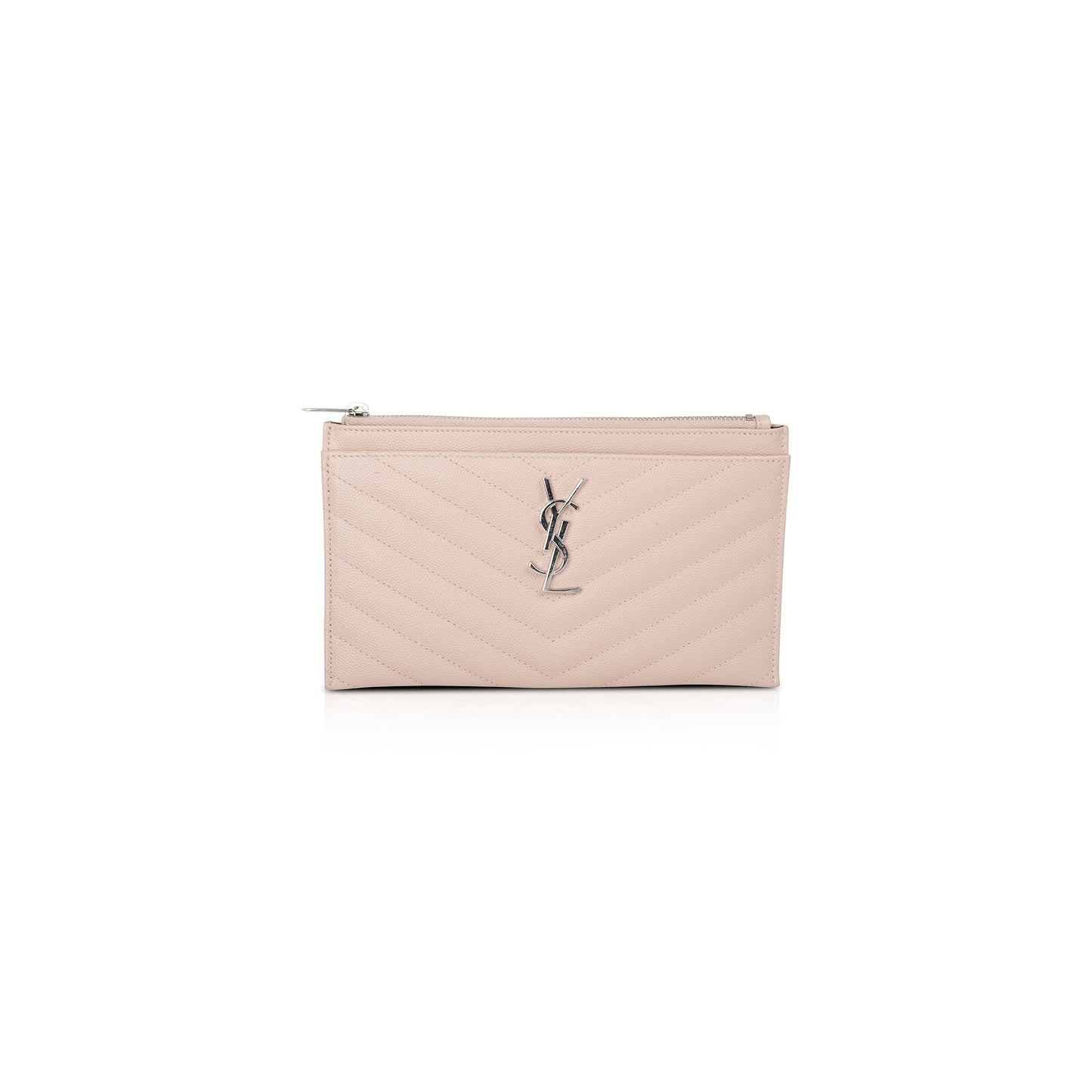YSL Saint Laurent Bill Pouch Travel Bag Matelasse Monogram