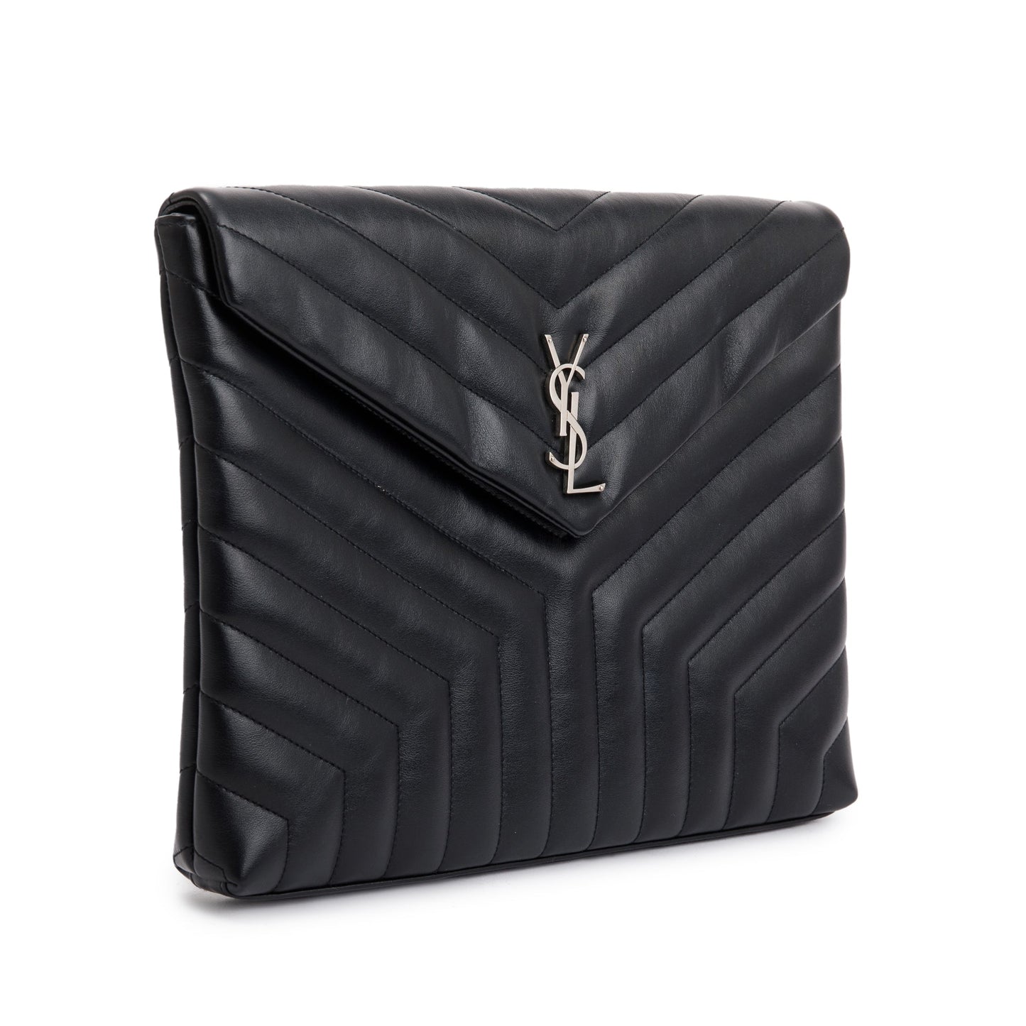 YSL Saint Laurent Loulou Document Holder Travel Bag Leather Monogram