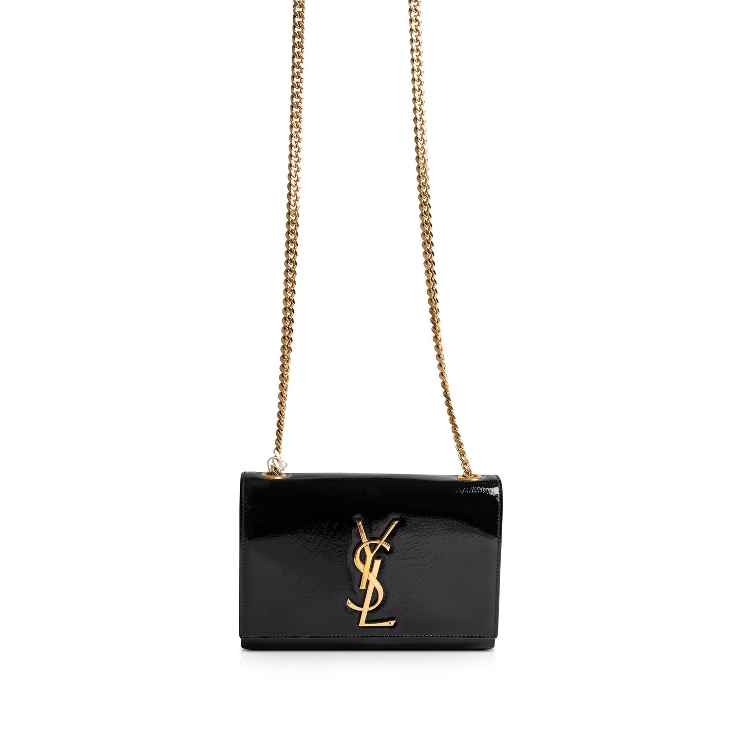 YSL Saint Laurent Patent Kate Bag Leather Monogram Travel Bag