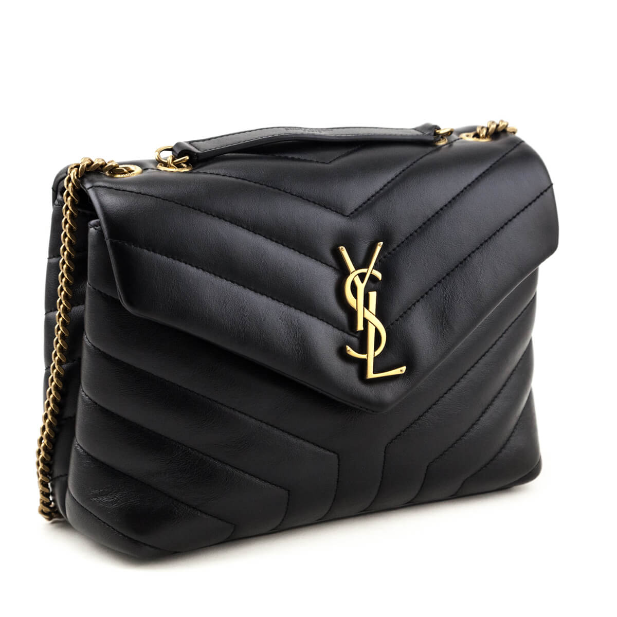 YSL Saint Laurent Trending Calfskin Small Loulou Chain Satchel Quilted Monogram Travel Bag