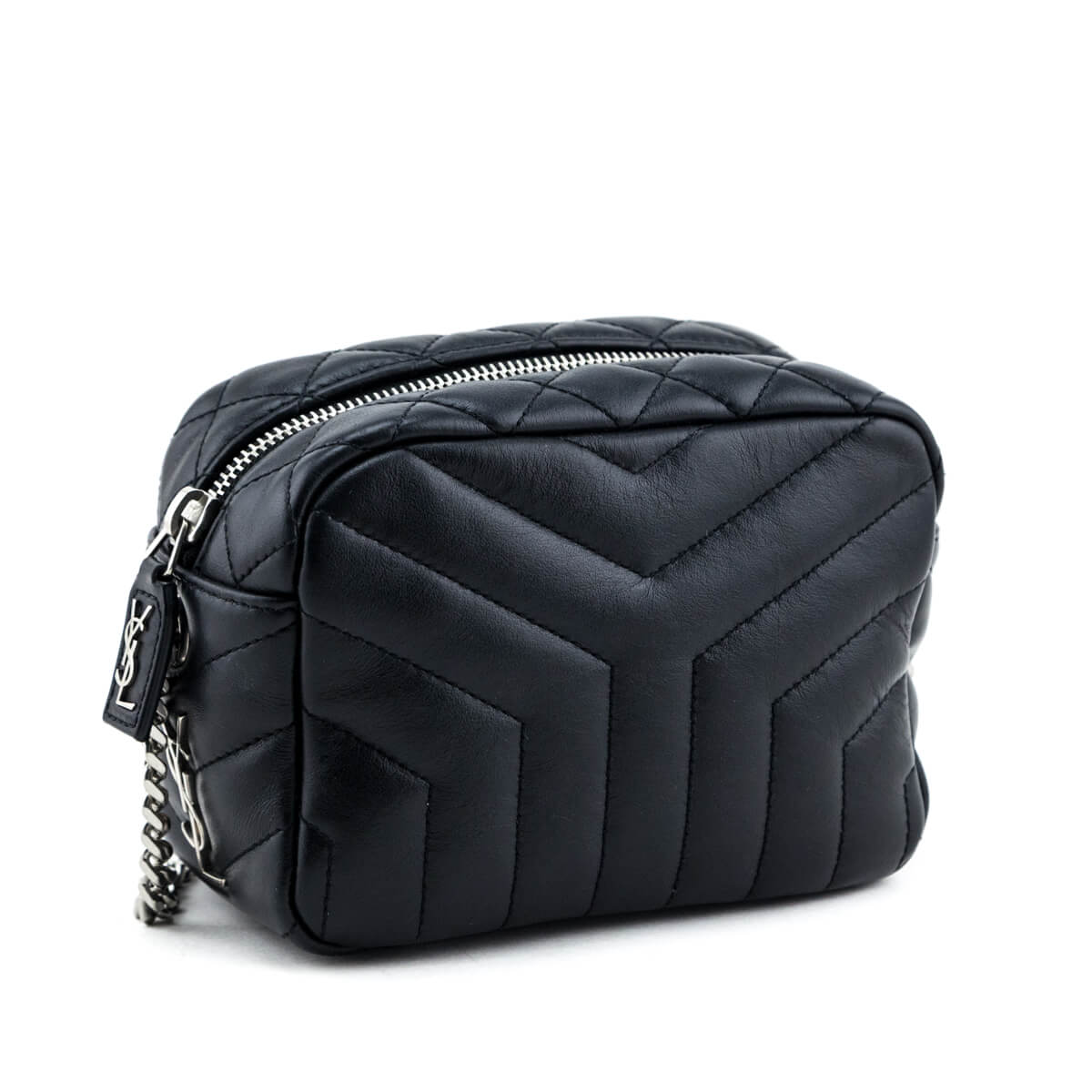 YSL Saint Laurent Saint Laurent Trending Mini Loulou Bowling Bag Leather Quilted Travel Bag