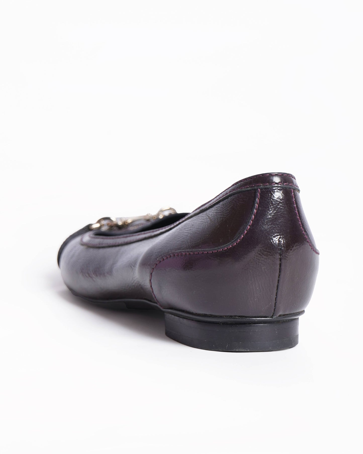 Gucci brown leather ballet flats