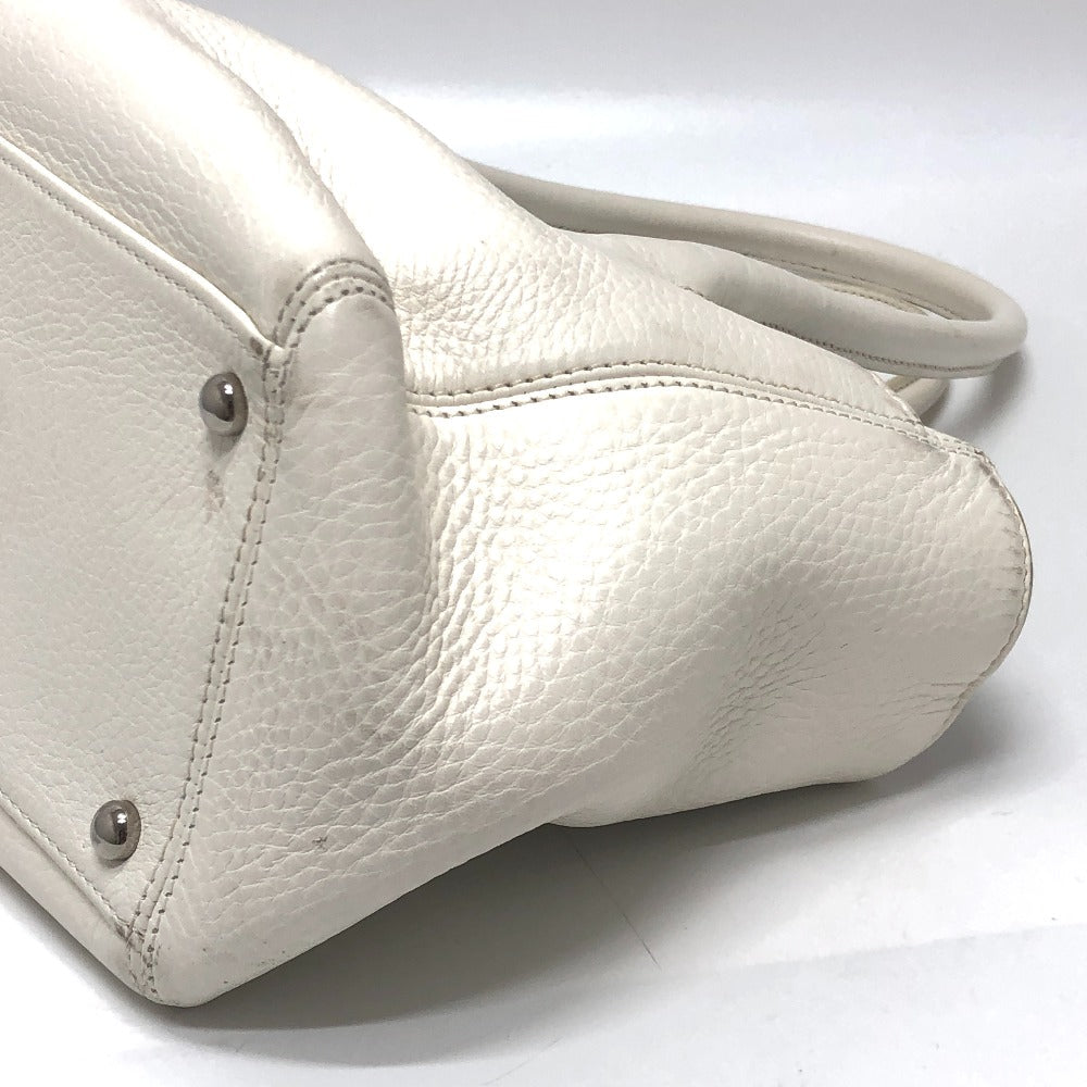 Chanel Executive White Leather Tote Bag