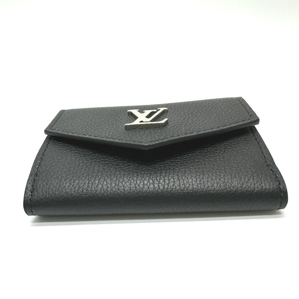 Louis Vuitton Trifold M63921 Taurillon Clemence Noir Mini Wallet Case
