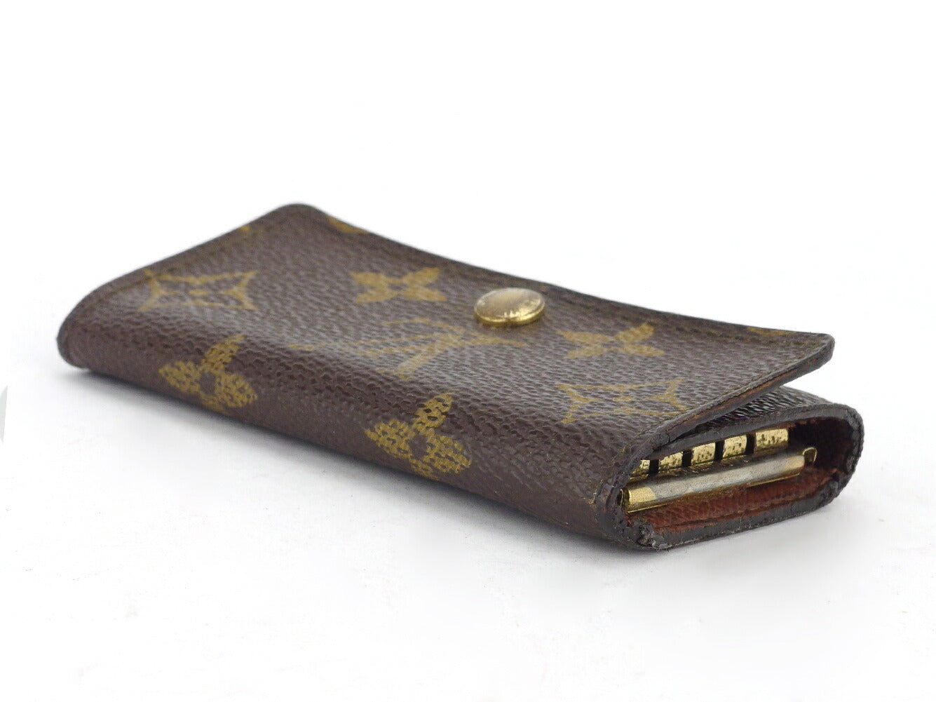 Louis Vuitton Key holder M62631 Multicles4 Brown Beige Gold Key Chain T10537