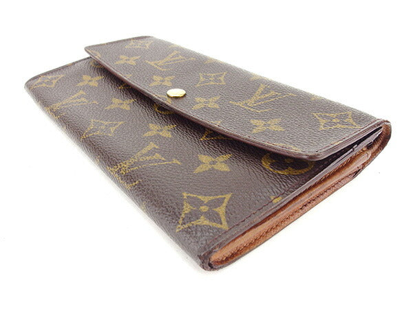 Louis Vuitton Long Purse M61725 Pochette Porto Brown Wallet Case T11035