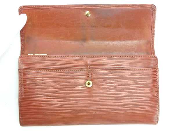 Louis Vuitton Long Purse M63573 Pochette Porto Brown Wallet Case
