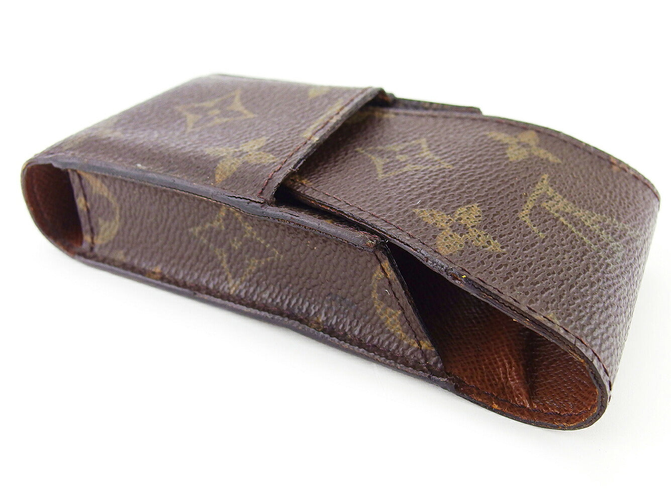 Louis Vuitton Cigarette M63024 Etui cigarette Brown Beige Handbag T17075