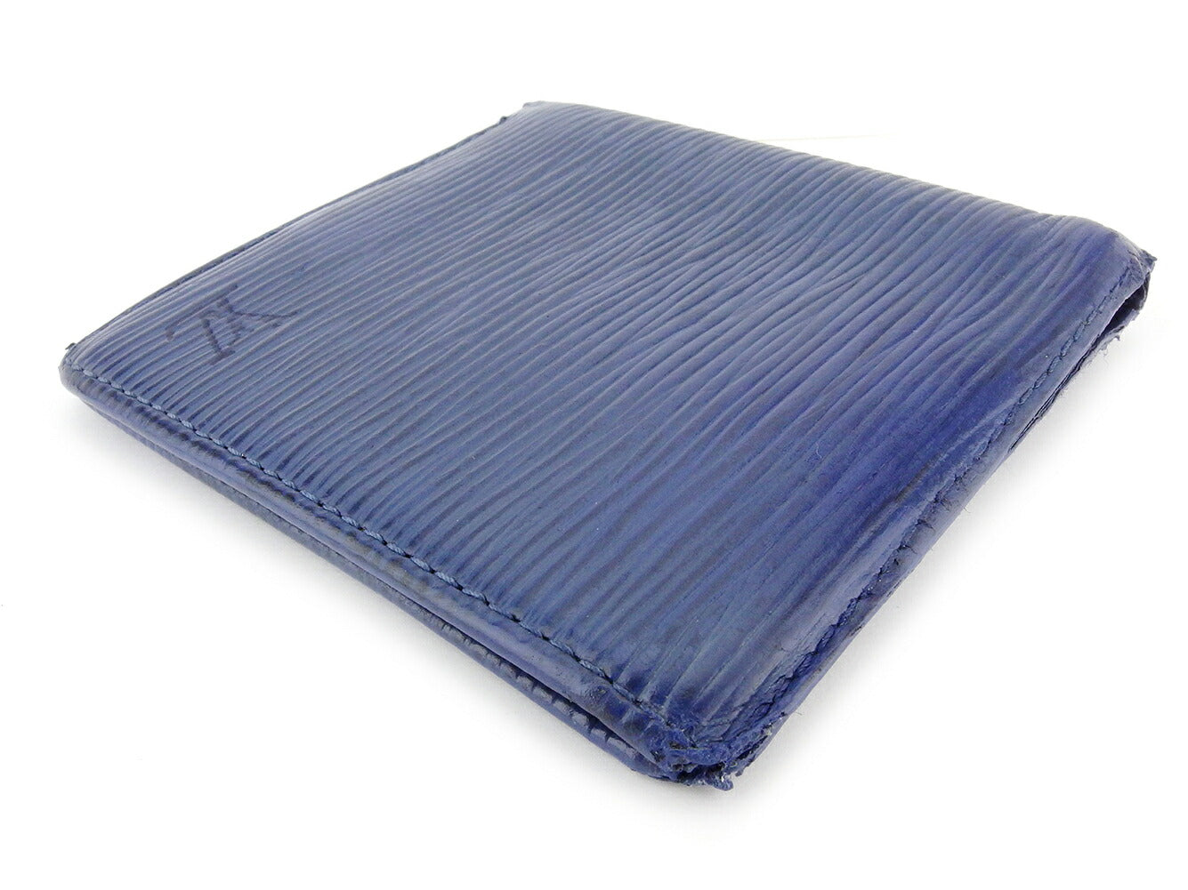 Louis Vuitton Bill Compartment M6331G Porte Billets6Cartes Blue Handbag