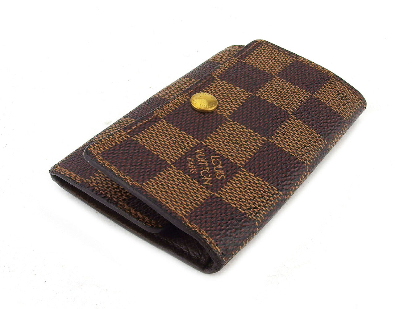 Louis Vuitton Key holder N62630 Multicles6 Brown Beige Gold Key Chain T17817