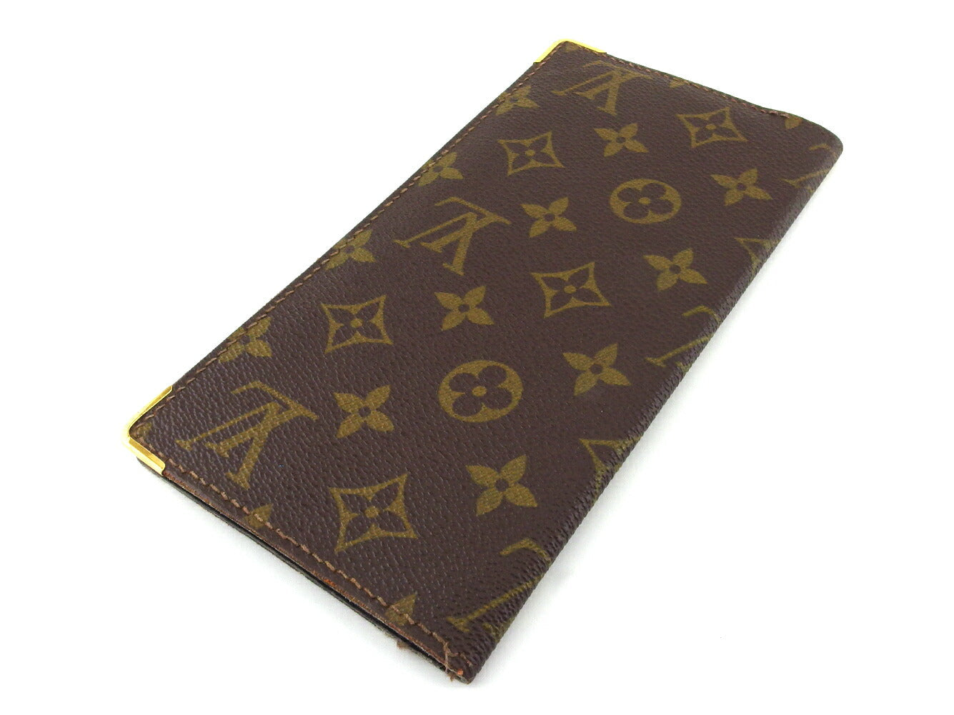Louis Vuitton Bill Compartment No.254 Brown Beige Gold Handbag