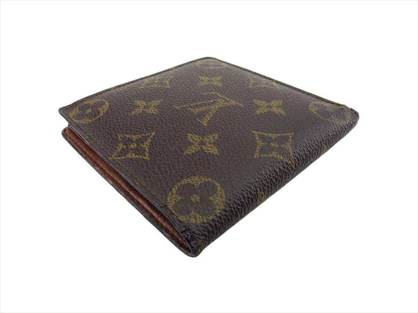 Louis Vuitton Bifold M61665 Porte Billets Cartes Brown Beige Wallet Case T21296