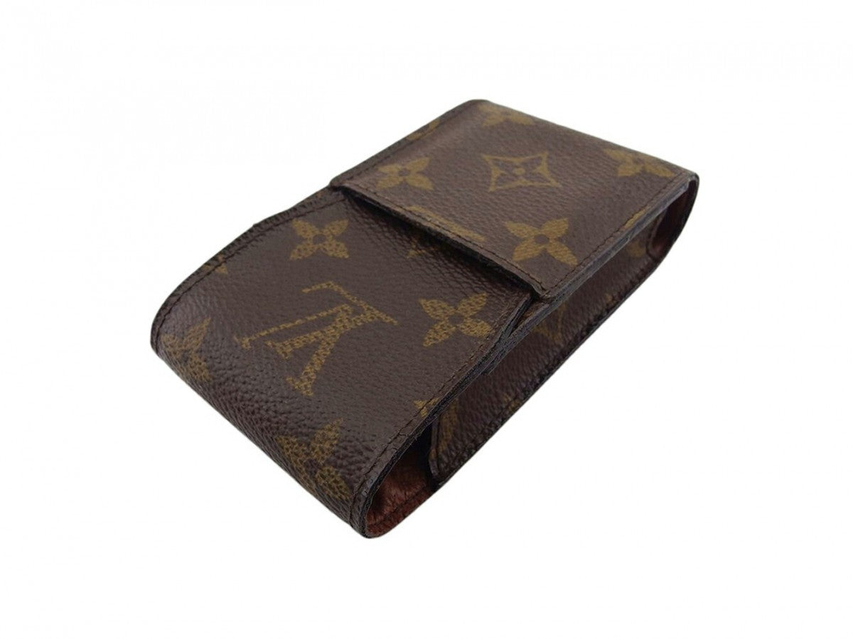 Louis Vuitton Cigarette M63024 Etui cigarette Monogram Canvas Brown Beige Handbag