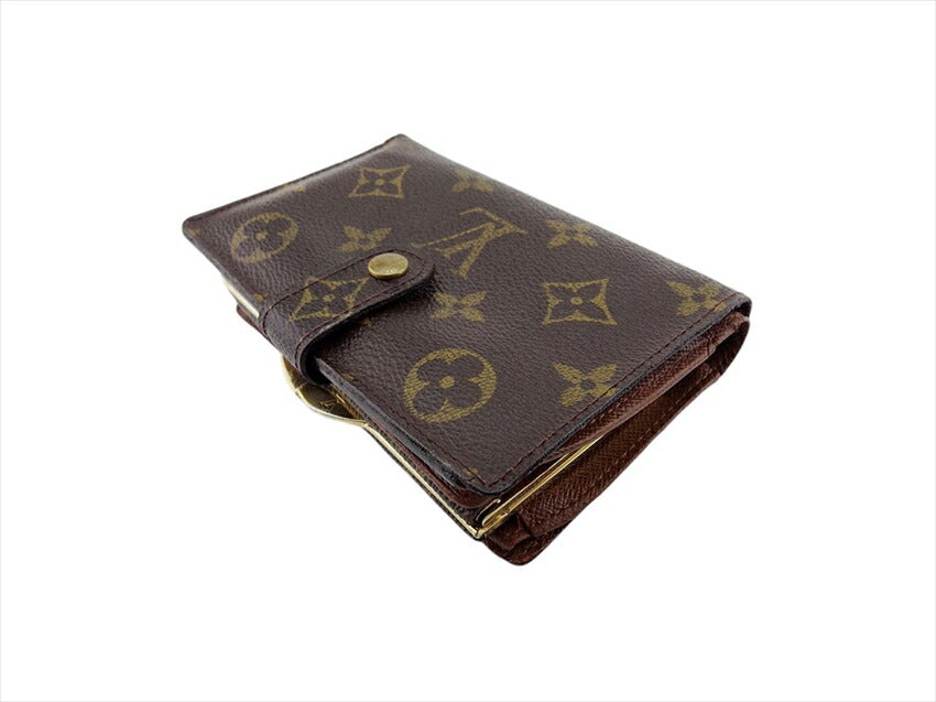 Louis Vuitton Bifold M61663 Portonevie Vienova Brown Wallet Case T21989