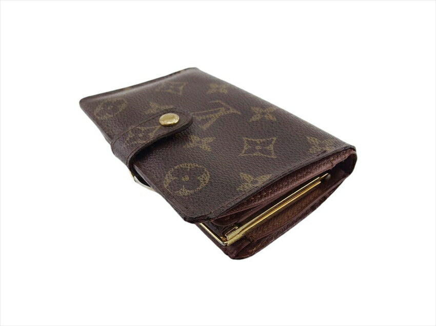 Louis Vuitton Bifold M61663 Portonevie Vienova Brown Wallet Case