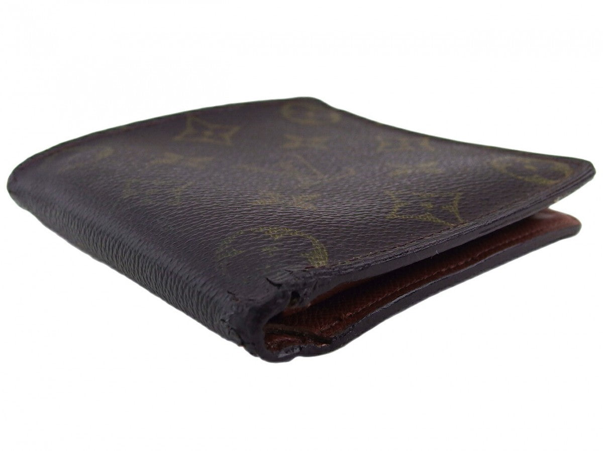 Louis Vuitton Bifold M61665 x Porte Billets Brown Beige Wallet Case
