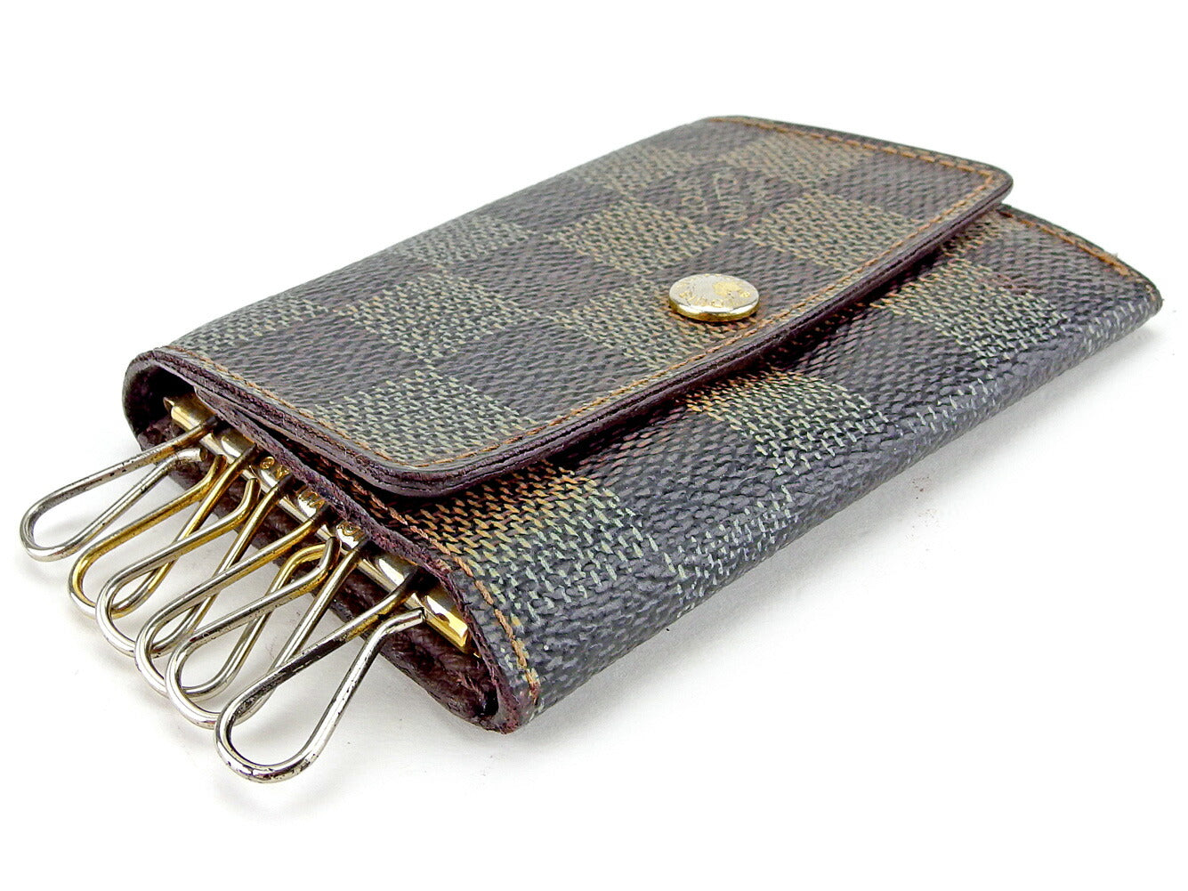 Louis Vuitton Key holder N62630 Ebene Brown Key Chain T4550