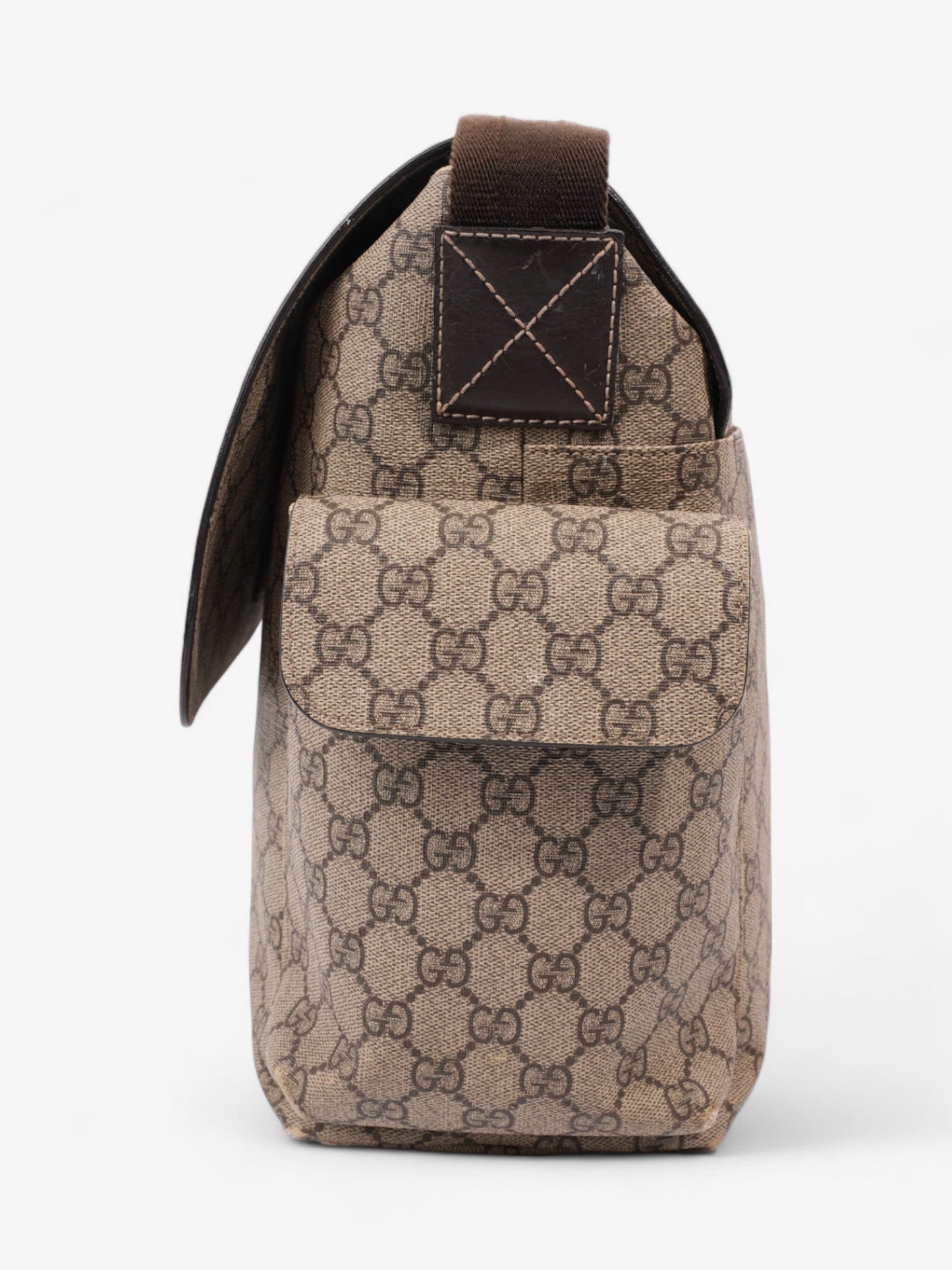 Gucci Baby Changing Bag And Ebony Supreme Coated Canvas Beige Shoulder Bag Canvas 4
