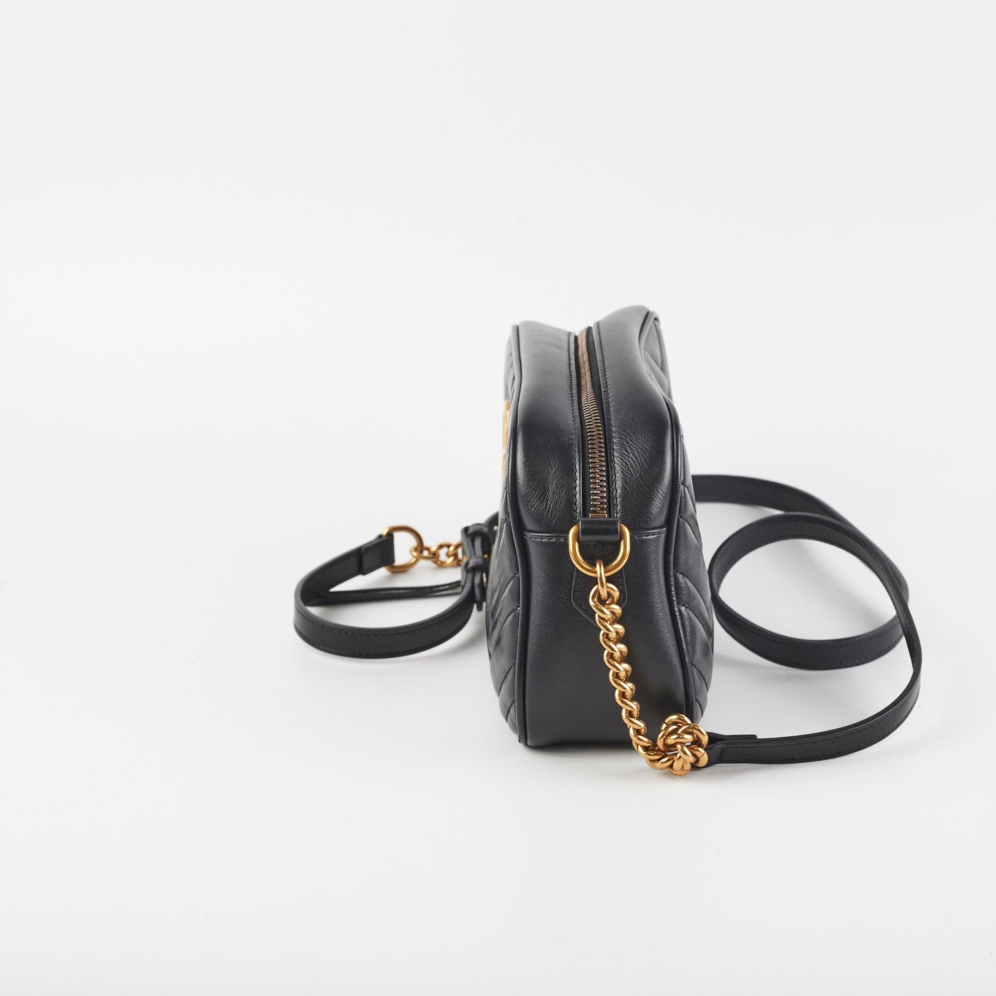 Gucci Marmont Camera Bag Black Small Travel Bag Bag Black