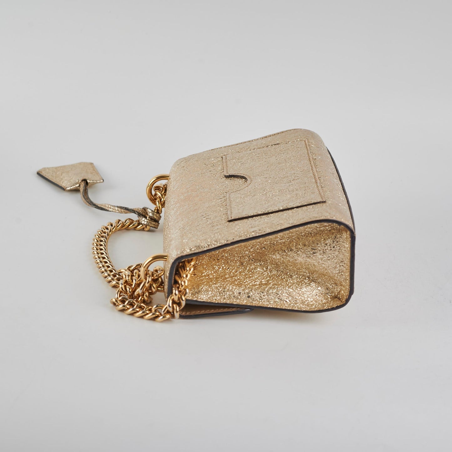 Gucci Padlock Metallic Crossbody Bag Gold Small