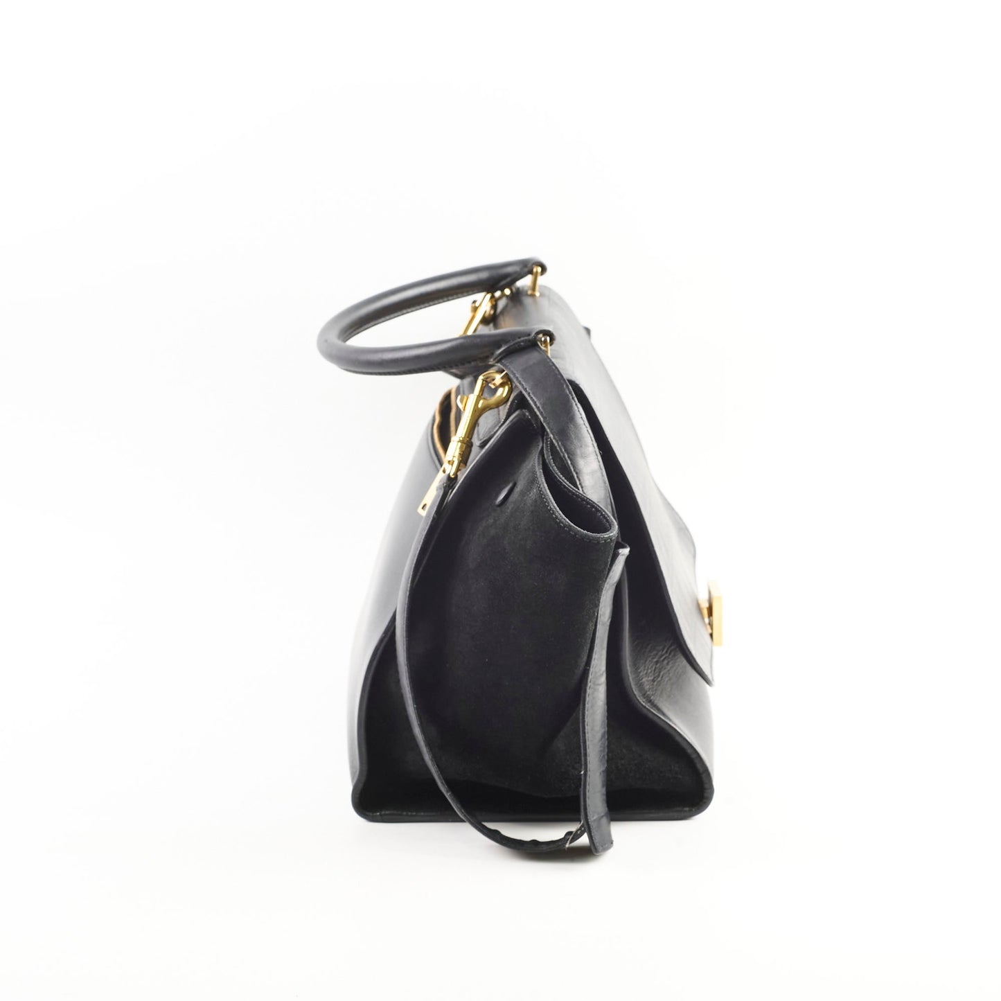 Luxury Meium Trapeze All Handbag Black Travel Bag
