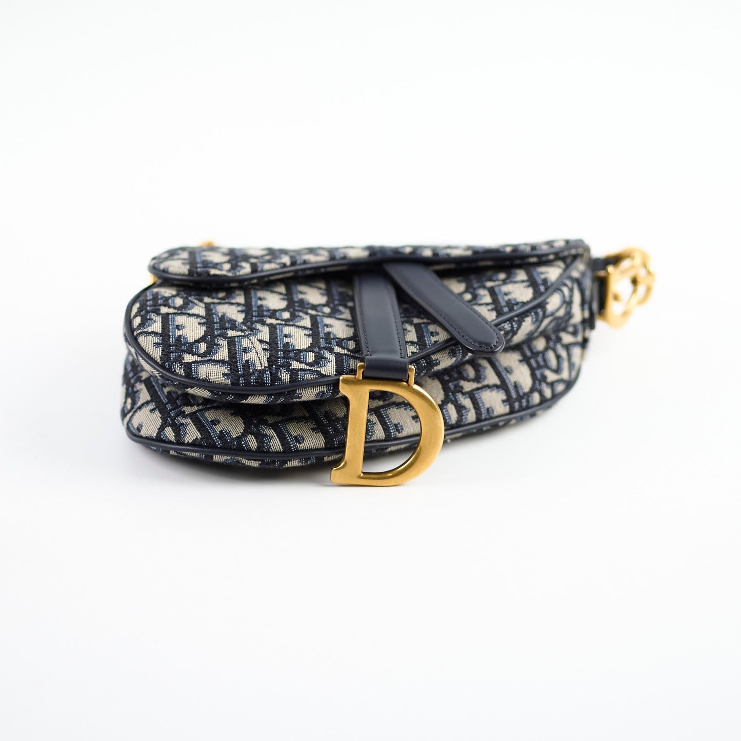 Dior Saddle Bag Oblique Blue Mini Crossbody Bag