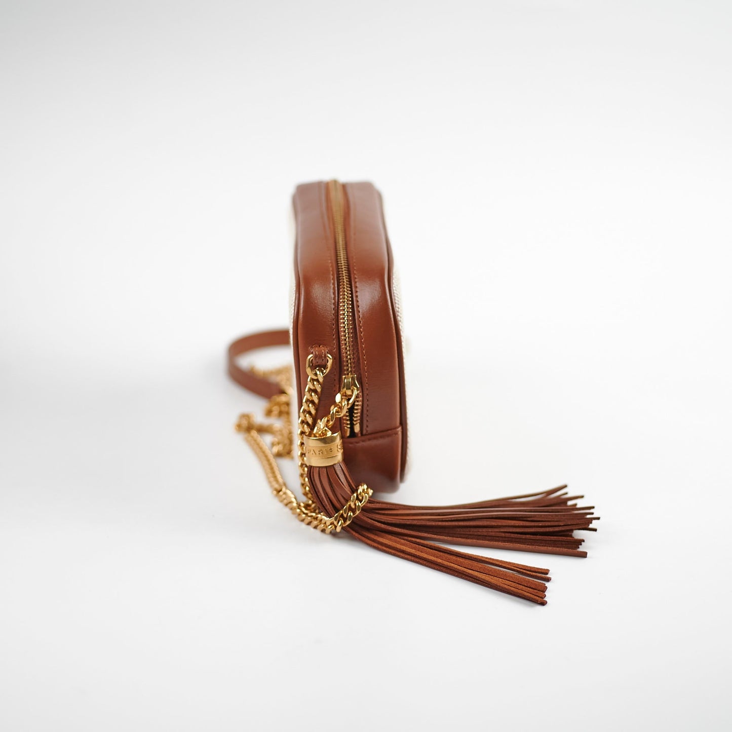 YSL Saint Laurent Lou Bag Canvas Brown Mini Crossbody Bag