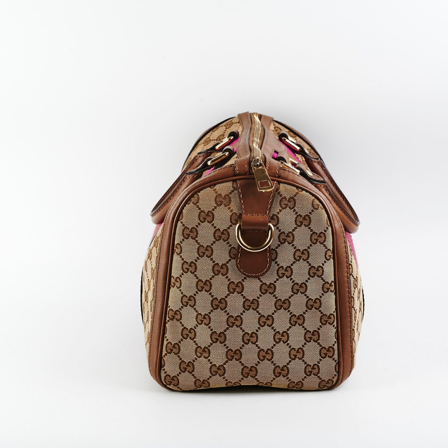 Gucci Boston Bag Monogram Logo Travel Bag