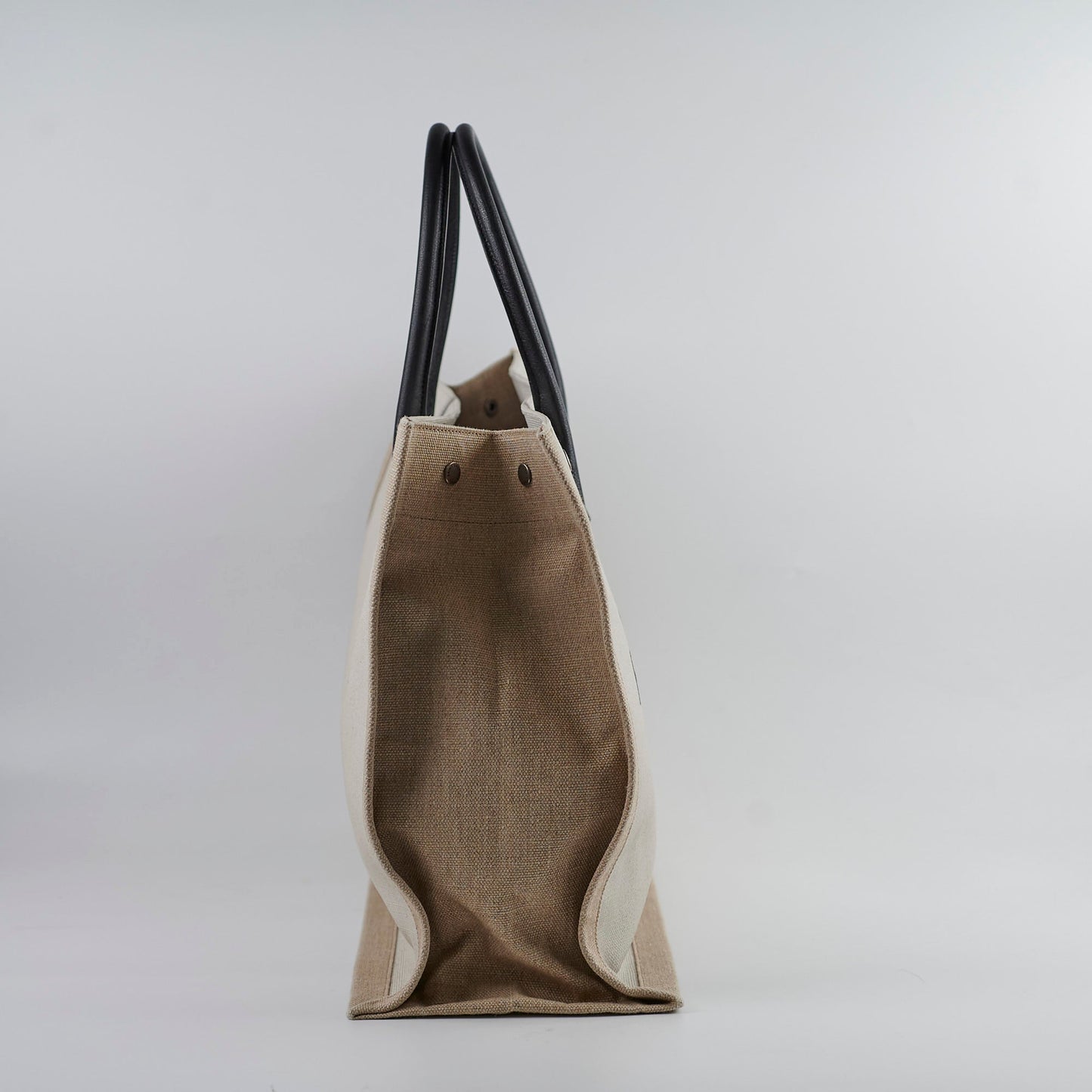 YSL Saint Laurent Rive Gauche Tote Cream Tote Bag
