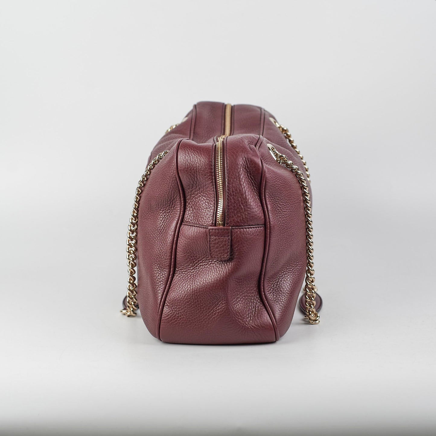 Gucci Soho Bag Burgundy Medium Chain Shoulder Bag
