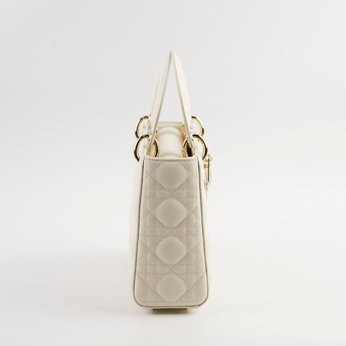 Dior Christian Abc Lady Crossbody Bag White