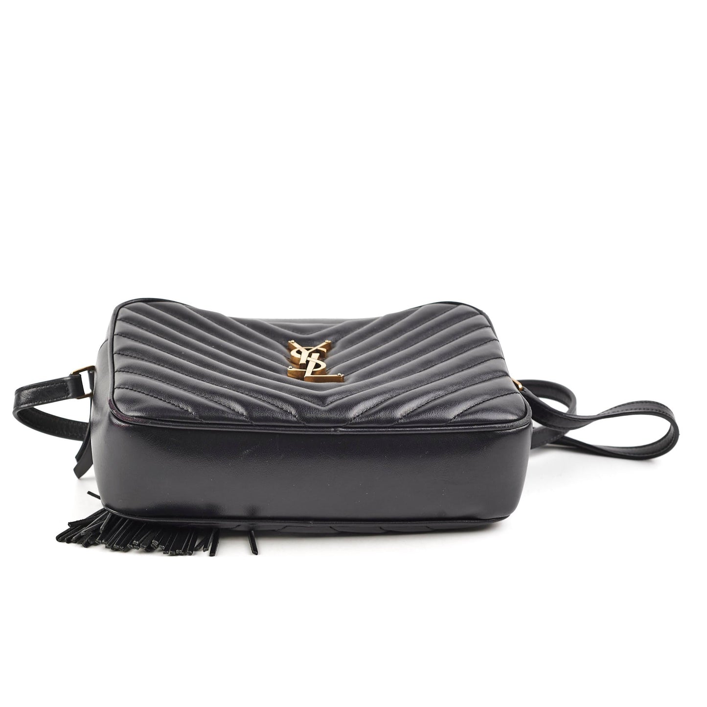 YSL Saint Laurent College Camera Crossbody Bag Black