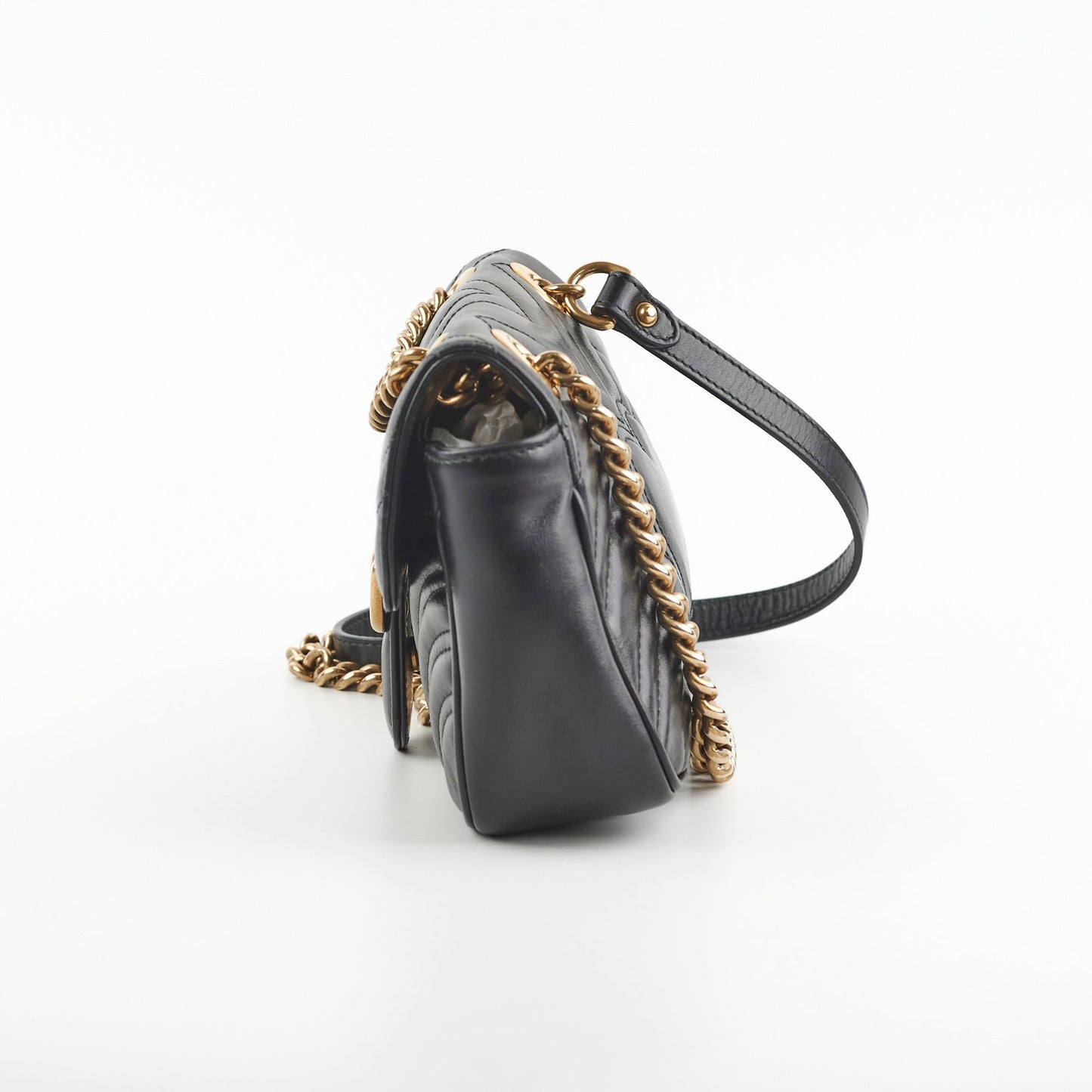 Gucci Marmont Crossbody Bag Black Mini 4