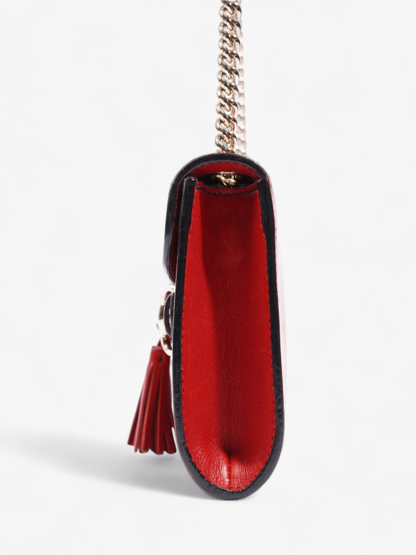 Gucci Emily ssima Shoulder Bag Leather Red